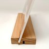 WOOD Block Menu holder acrylic A4 vertical/angled #7