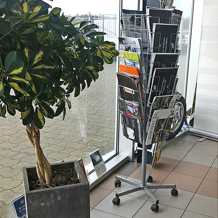 Brochure Spin Wire with 5 rolls, 32 x A4, silver