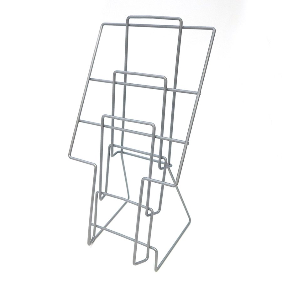 Wireholder Table, 3 x A4, silver