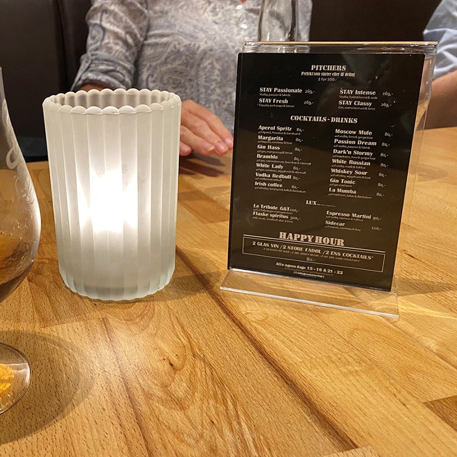 T-Menuholder, vertikal, acrylic, A7