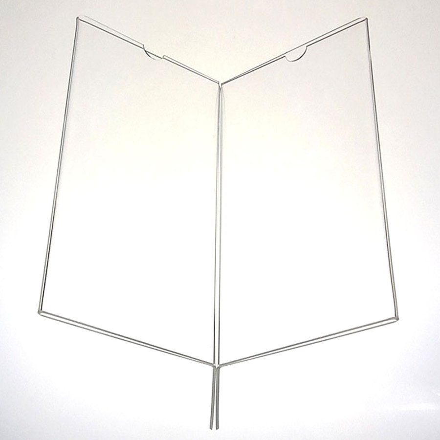 Cross Menuholder x 3, acrylic, 6 x M65