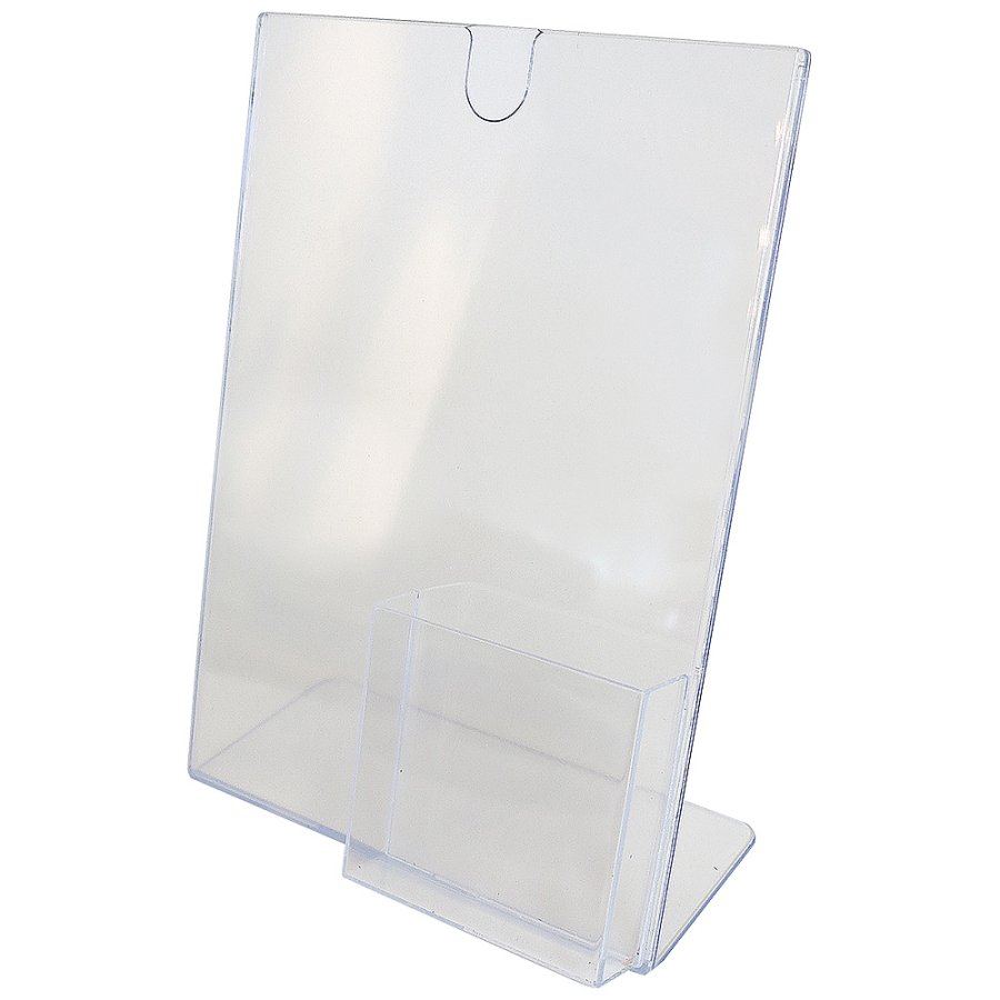 Menuholder Single, vertical, with M65 pocket and top insert