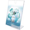 Menuholder Single, vertical, A4, with card holder and top incert #1