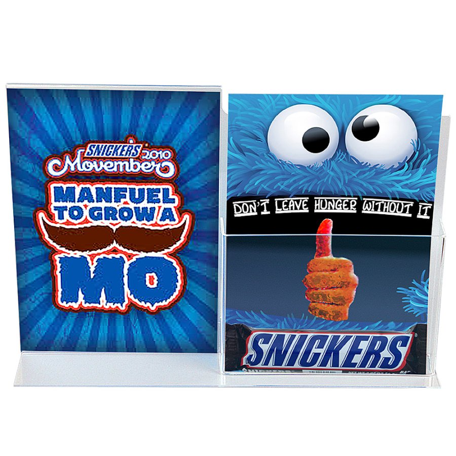 Menuholder Double A4, acrylic, with A4 holder