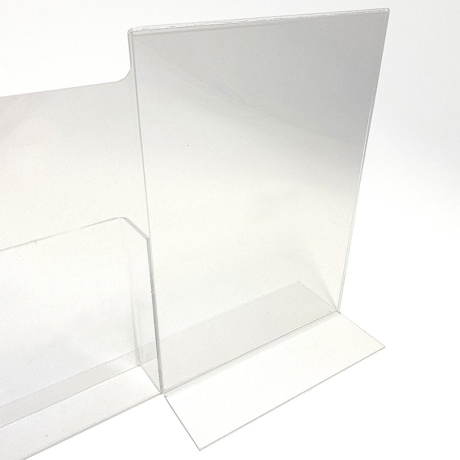 Menuholder Double A4, acrylic, with A4 holder