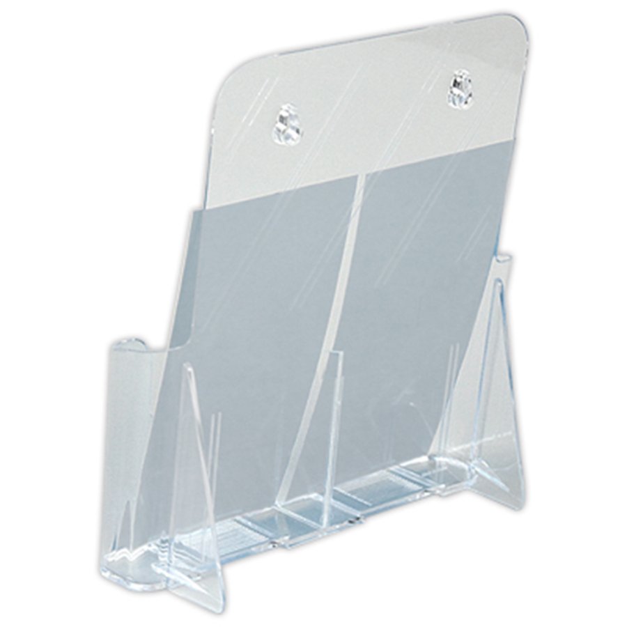 Table & Wall Dispenser, 2 x M65, side-by-side acrylic holder