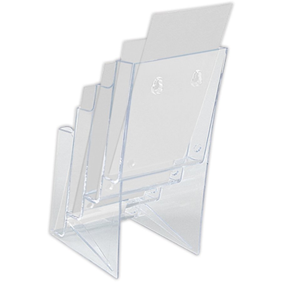 Table & Wall Dispenser, 4 x A4 acrylic holder