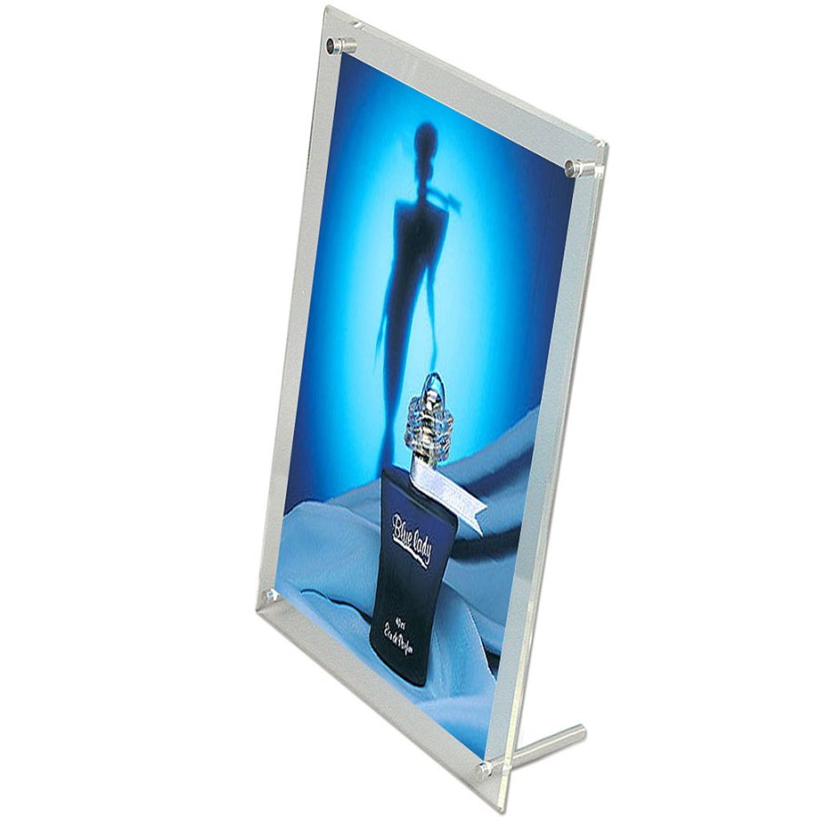 Menuholder with Legs, acrylic  /alu, M65