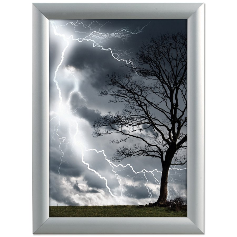 Alu snap frame watersafe, 25 mm, A4, silver