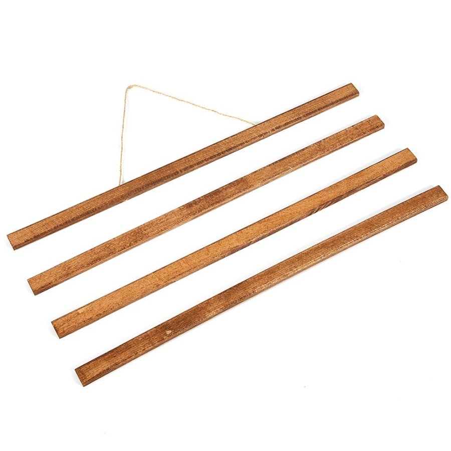 Wood Poster Hanger Magnetic, dark, 50 cm set