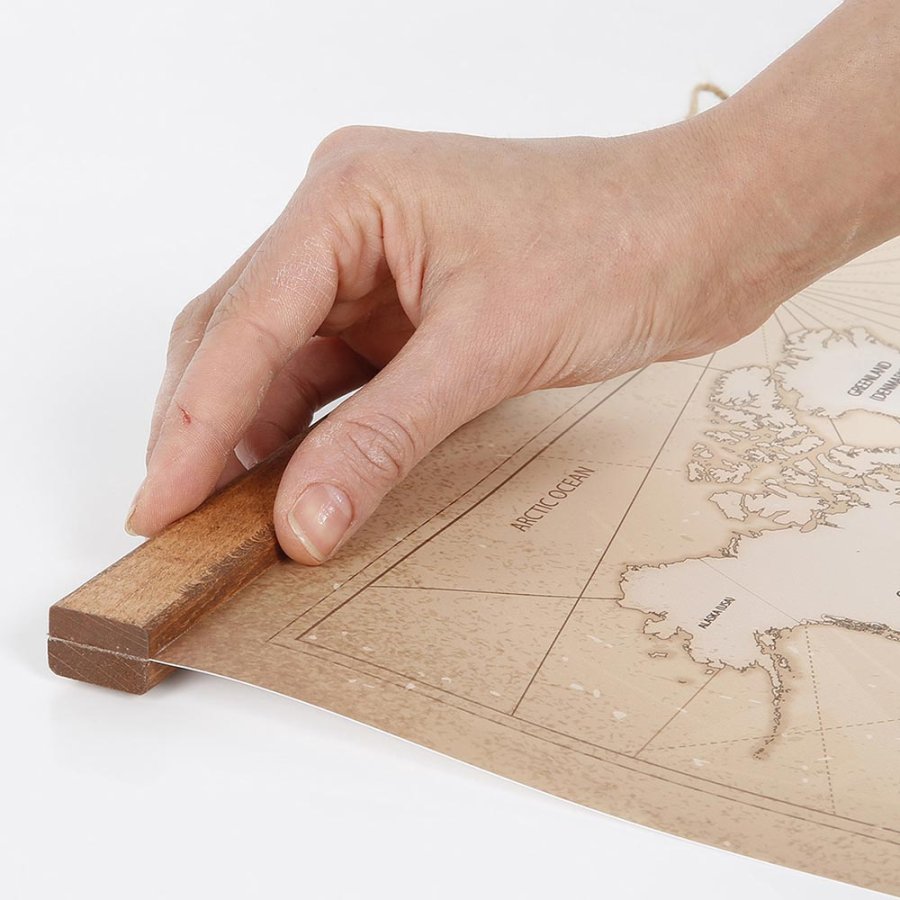 Wood Poster Hanger Magnetic, dark, 60 cm set