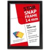 Opti snap frame, 14 mm, A5, black #6