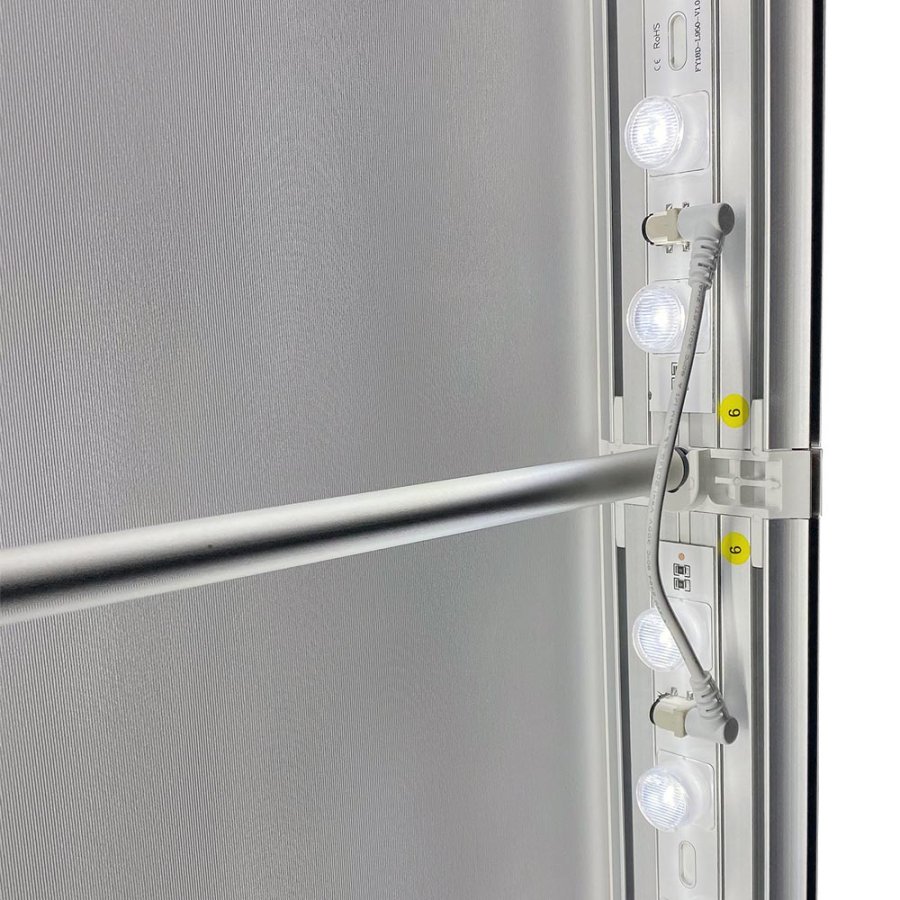 LED-Tex Light Box Stand, double sided, 85 x 200 cm