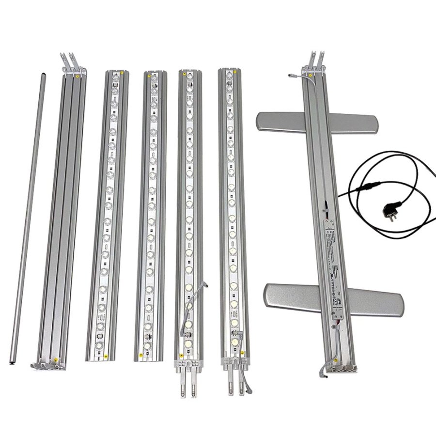 LED-Tex Light Box Stand, double sided, 100 x 200 cm