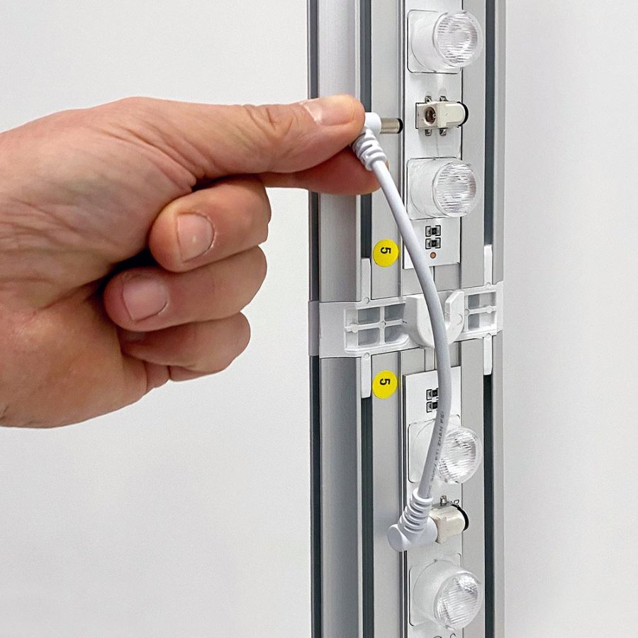 LED-Tex Light Box Stand, double sided, 100 x 200 cm