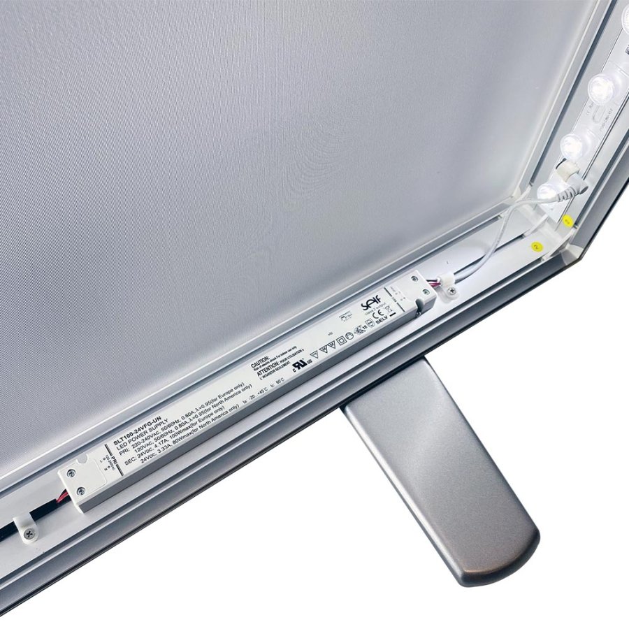 LED-Tex Light Box Stand, double sided, 100 x 250 cm