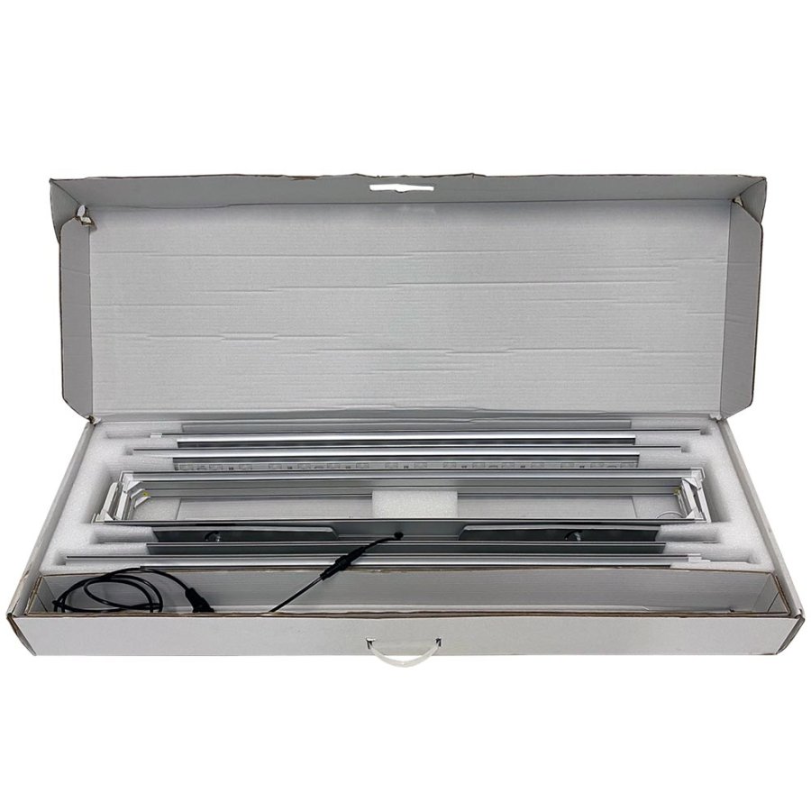 LED-Tex Light Box Stand, double sided, 100 x 250 cm