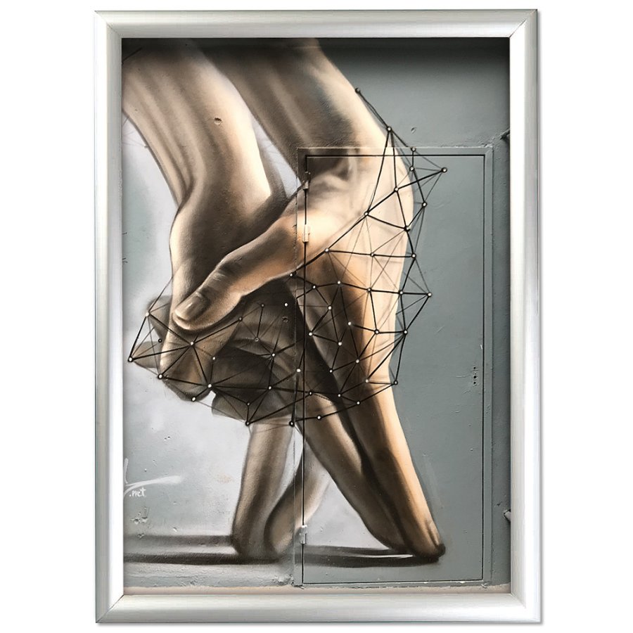 Window Frame, double sided, 25 mm, A4, alu/silver