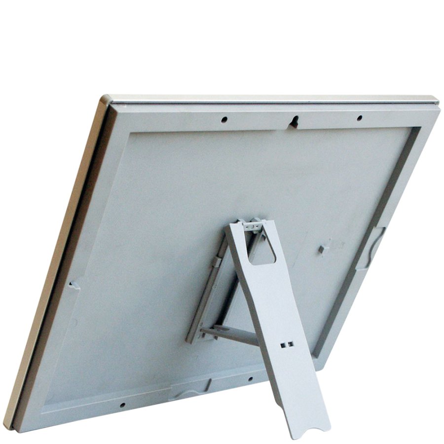 Photo snap frame, 14 mm, A6, silver, with support fitting
