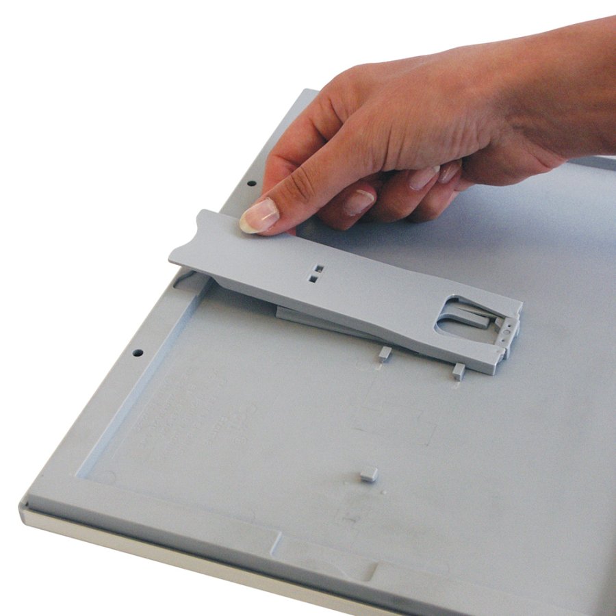 Photo snap frame, 14 mm, A6, silver, with support fitting