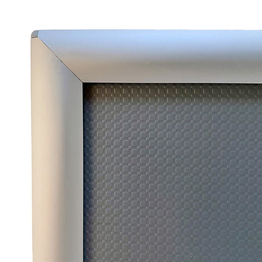 Photo snap frame, 25 mm, A4, alu/silver