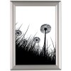 Photo snap frame, 25 mm, A4, alu/silver #7