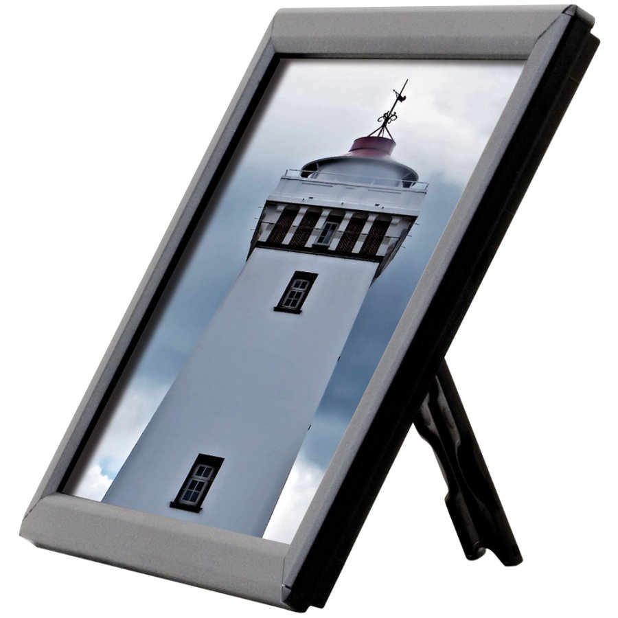 Opti snap frame, 14 mm, A6, black, with support fitting