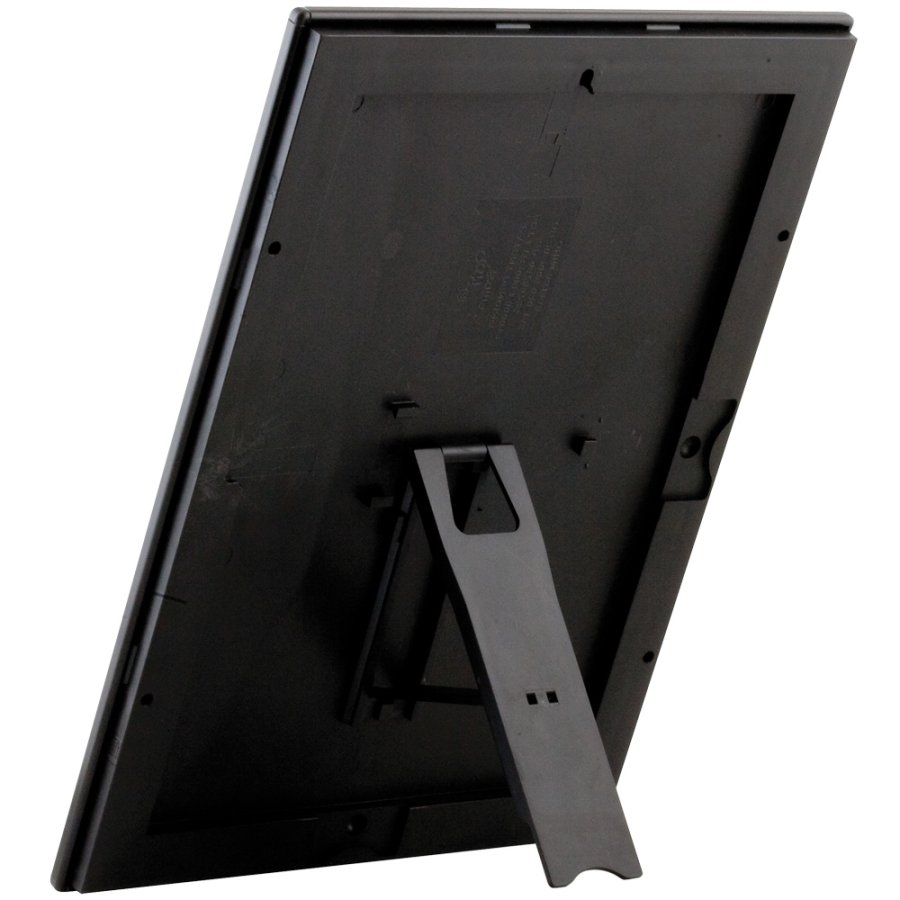 Opti snap frame, 14 mm, A4, black, with fitting support