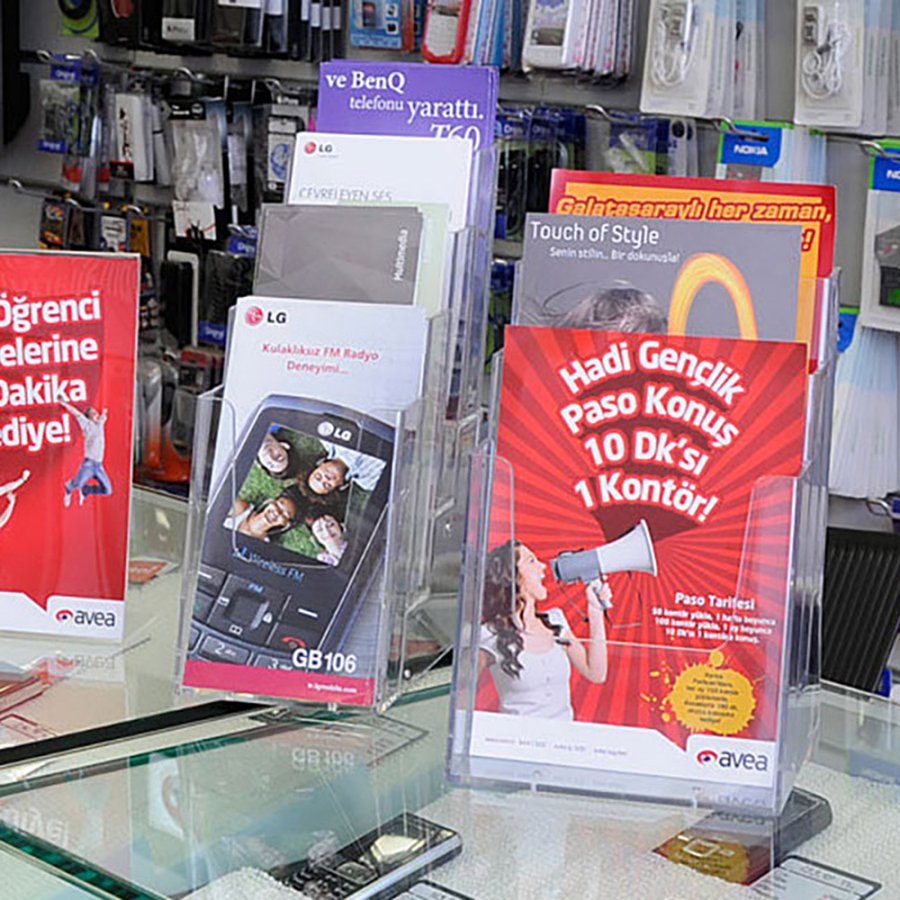 Multi Dispenser, 3 x A4 acrylic holder