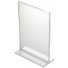T-Menuholder, vertical A6 acrylic display #2