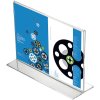 T-Menuholder, horizontal A6 acrylic display #1