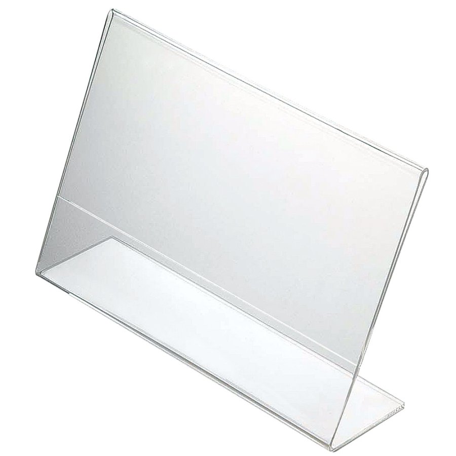 ACRYLIC L MENU HOLDER Horizontal A7