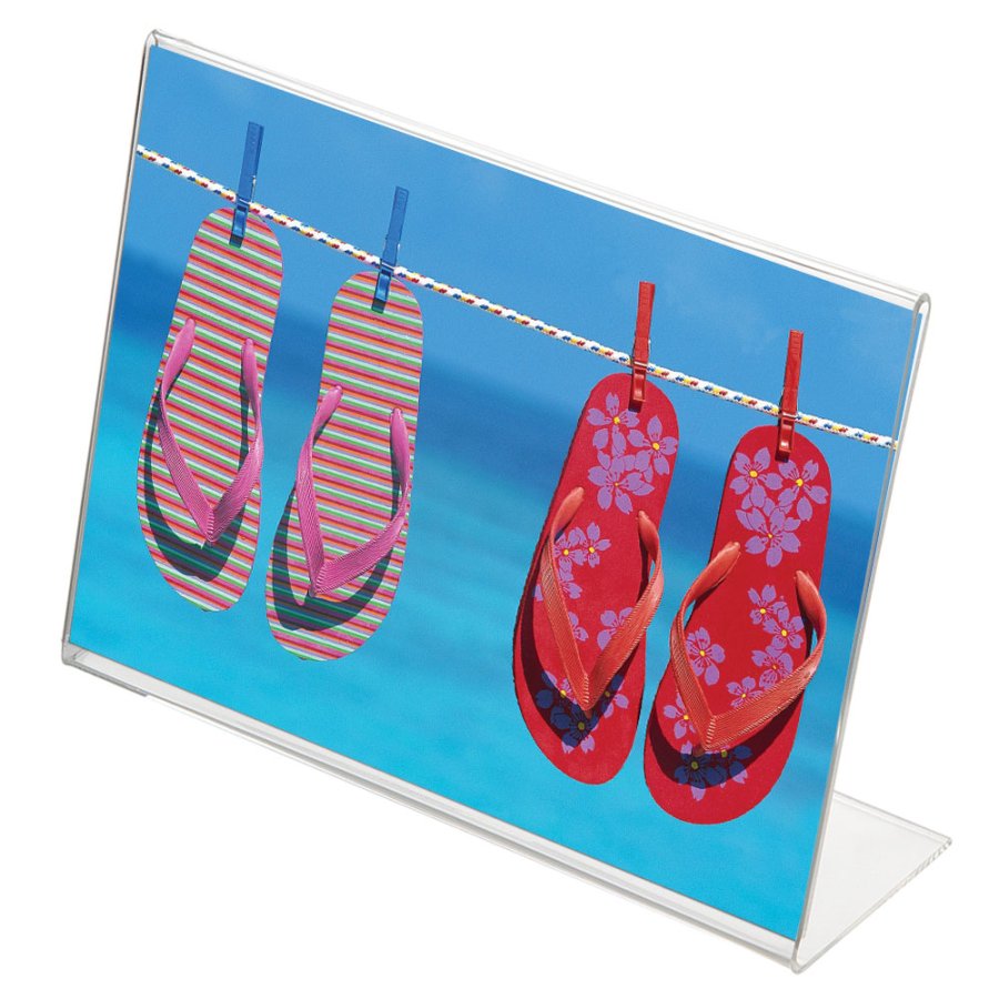 ACRYLIC L MENU HOLDER Horizontal A6