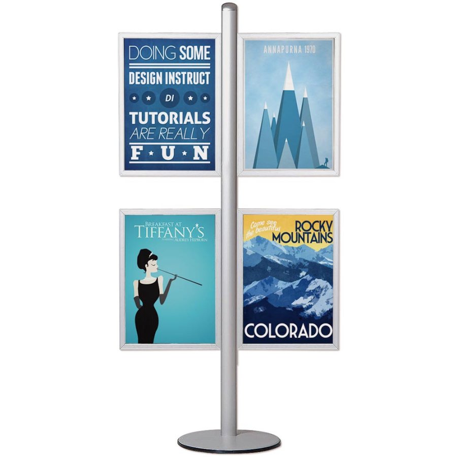 MULTISTAND 15  Double sided with 4 pcs. A2 Slide-in Vertical