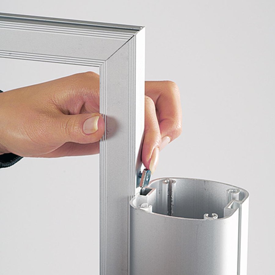 MULTISTAND 16  Double sided, 2 pcs. 50x70cm Slide-in +50cm banner