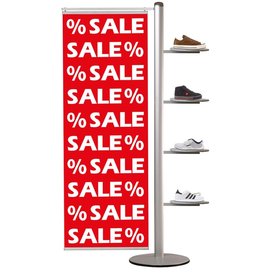 Banner Stand, MultiStand, Double-Sided, 2 banners, 70 cm