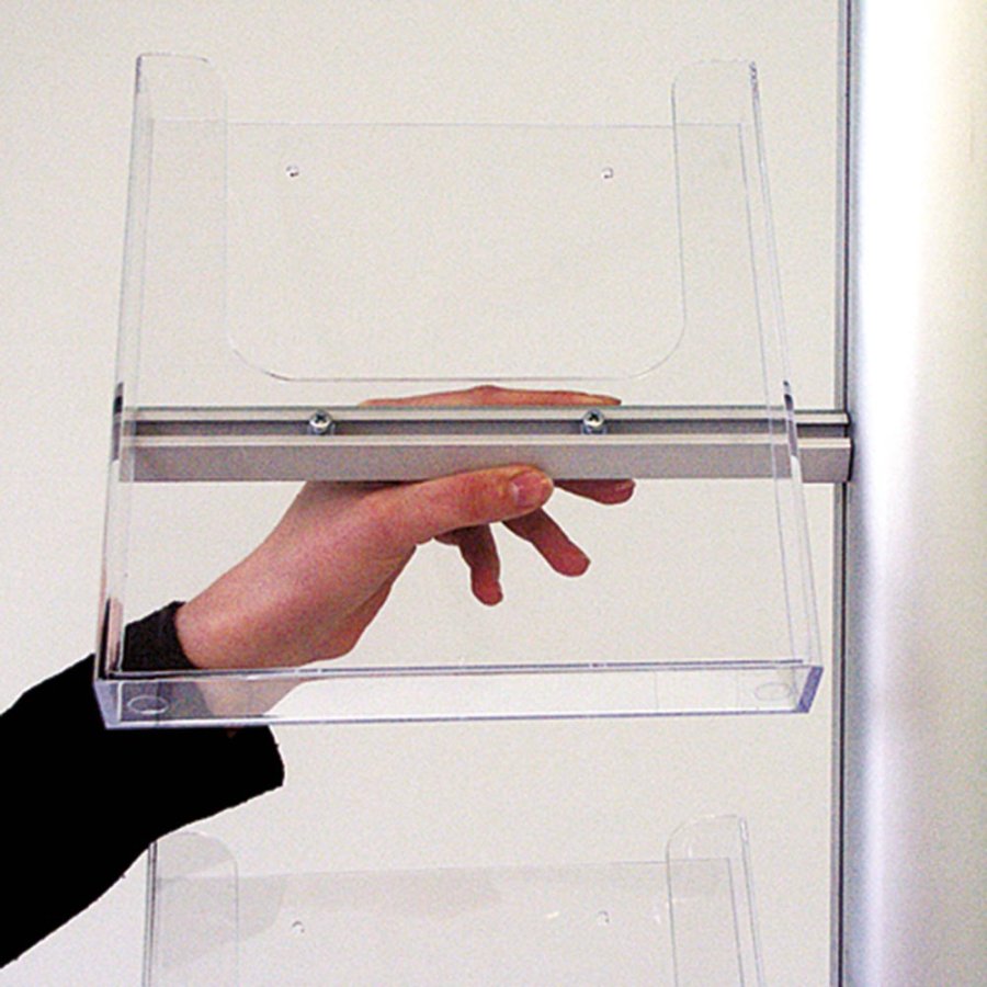 Banner Stand, MultiStand, one-sided, 4 A4 shelves, banner, 60 cm