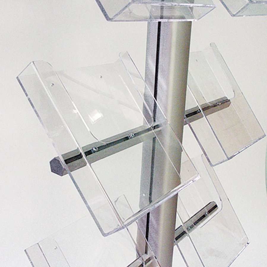 MULTISTAND 20 Single sided, 8 pcs. M65 Shelves + logoplate