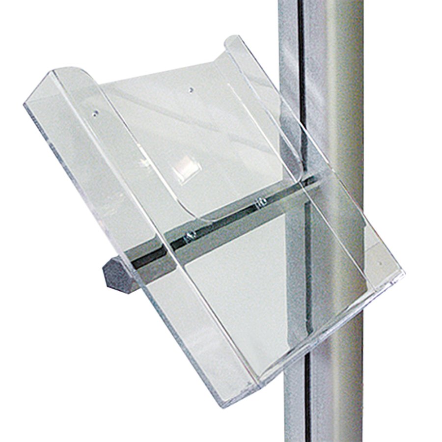 MULTISTAND Acrylic brochureholder with alu fittings, A5