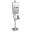 Free Standing Sign Holder, MultiStand, one-sided, steel shelf, Snap Frame, 60 x 85 cm #2