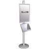 Free Standing Sign Holder, MultiStand, one-sided, steel shelf, Snap Frame, B1 - 70 x 100 cm #2