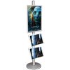 Free Standing Sign Holder, MultiStand, one-sided, 2 acrylic shelves, 1 x Snap frame, 60 x 85 cm #1