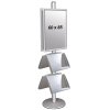 Free Standing Sign Holder, MultiStand, Double-Sided, 4 steel shelves, 2 Snap Frame, 60 x 85 cm #2