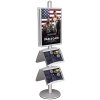 Free Standing Sign Holder, MultiStand, Double-Sided, 4 steel shelves, 2 Snap Frame, 60 x 85 cm #1