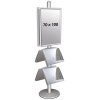 Free Standing Sign Holder, MultiStand, Double-Sided, 4 steel shelves, 2 Snap Frame, B1 - 70 x 100 cm #2