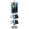 Free Standing Sign Holder, MultiStand, Double-Sided, 4 acrylic shelves, 2 Snap Frame, B1 - 70 x 100 cm #1