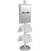 Free Standing Sign Holder, MultiStand, Double-Sided, 4 acrylic shelves, 2 Snap Frame, B1 - 70 x 100 cm #2