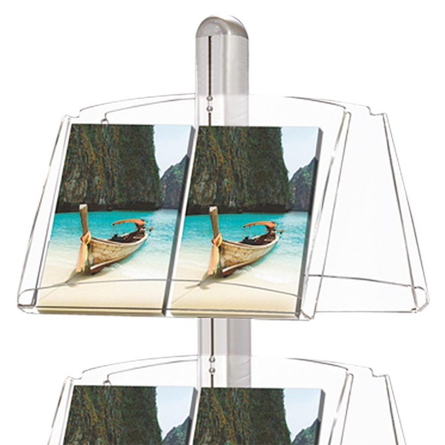 MULTISTAND 6 Doublesided 3 x acryl shelve Alu