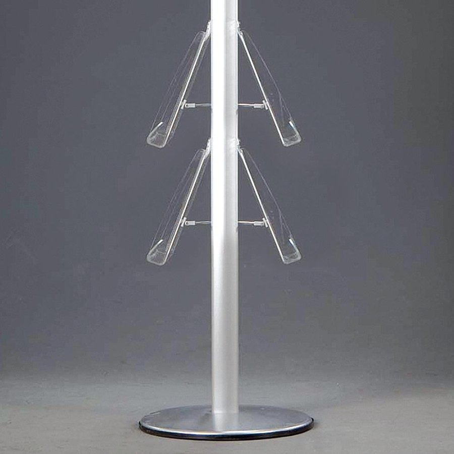 MULTISTAND 8 Doublesided 4 x acryl shelve Alu