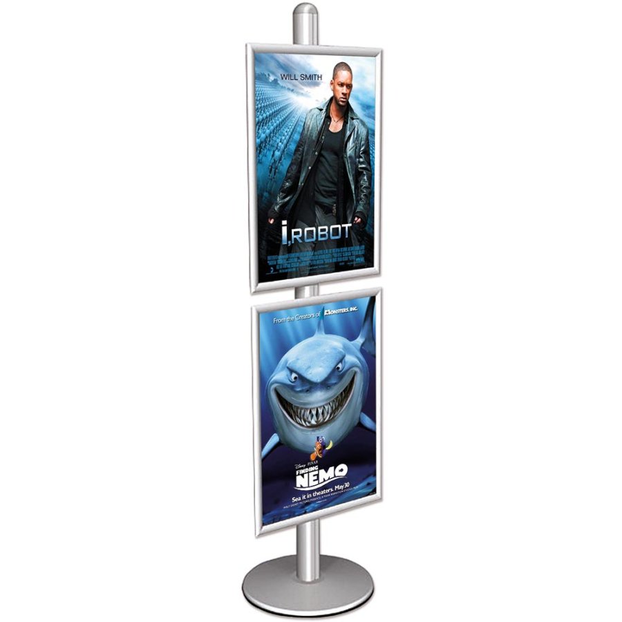 Free Standing Sign Holder, MultiStand, single-sided 2 x snap frame, 60 x 85 cm